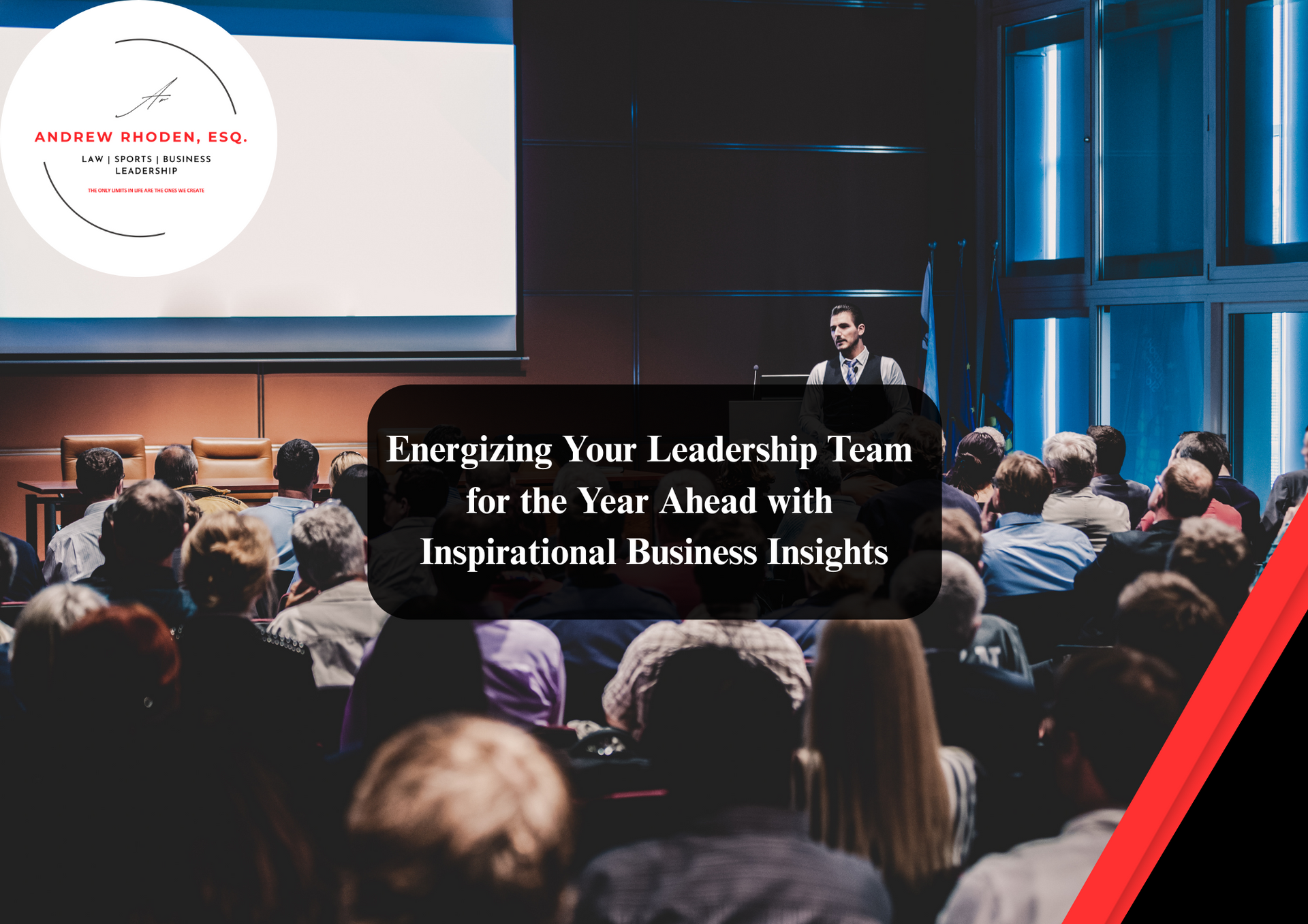 Professional business speaker presenting at a conference