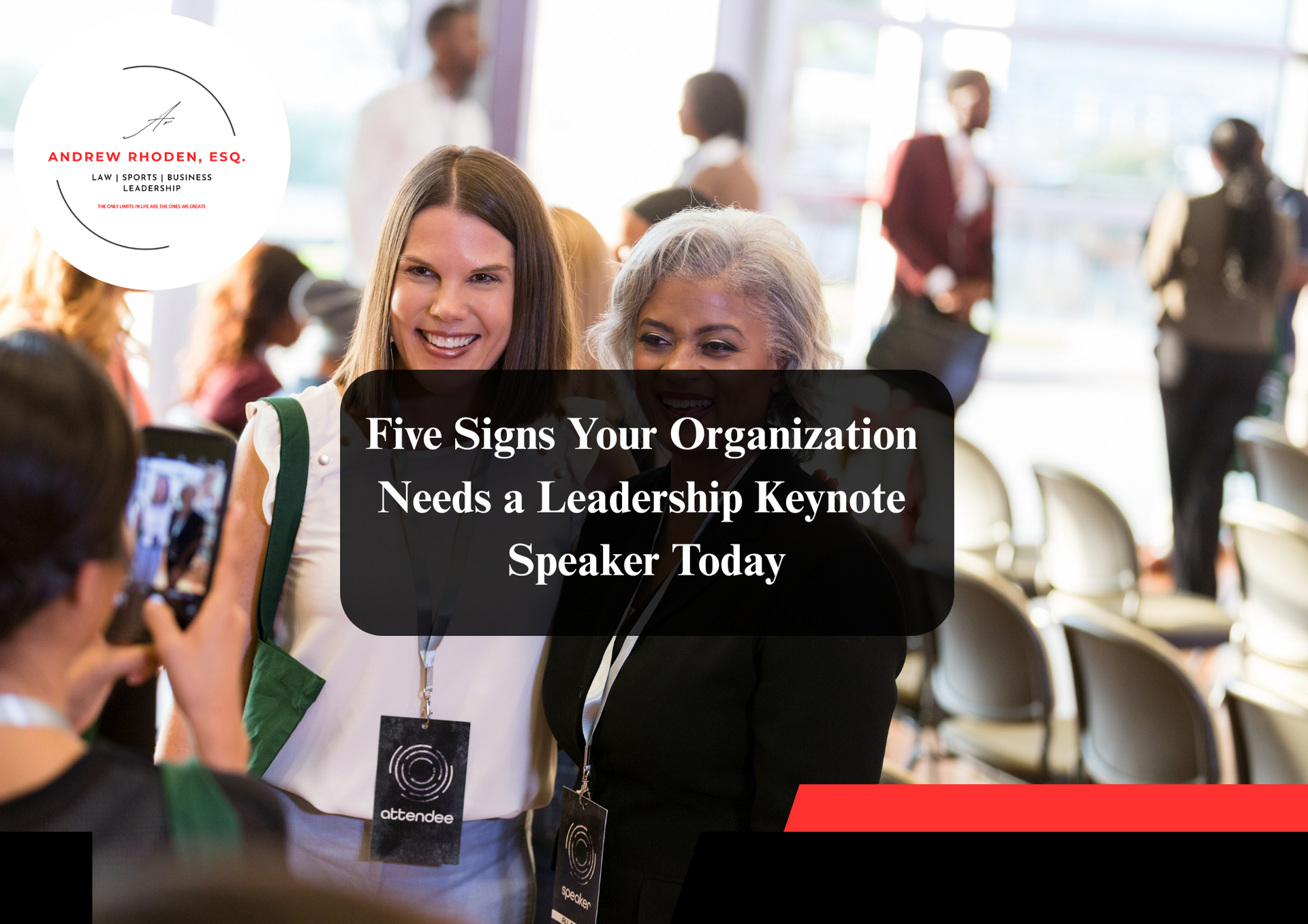 Leadership keynote speaker inspiring business professionals