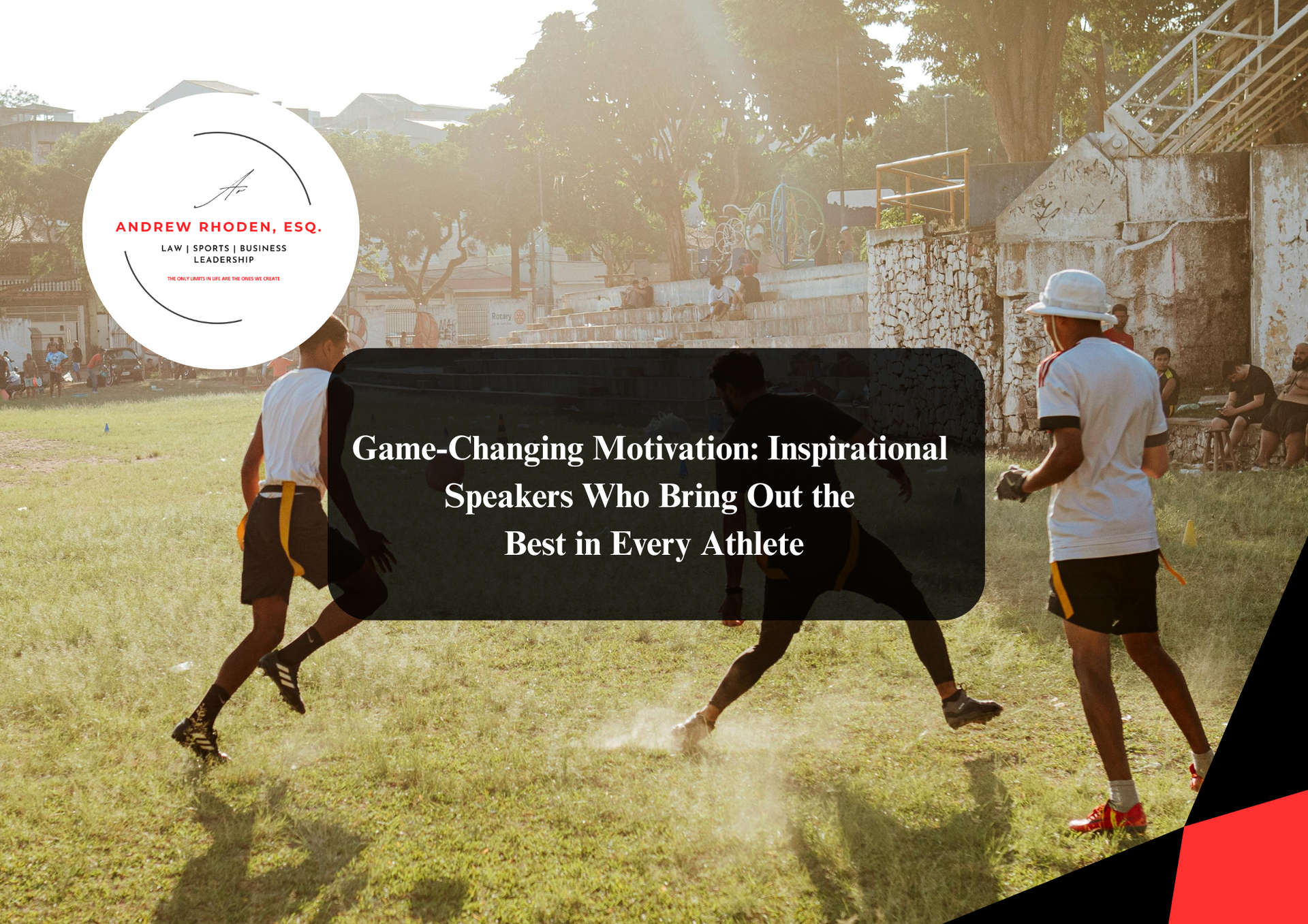 Inspirational speakers delivering leadership and personal development presentations.