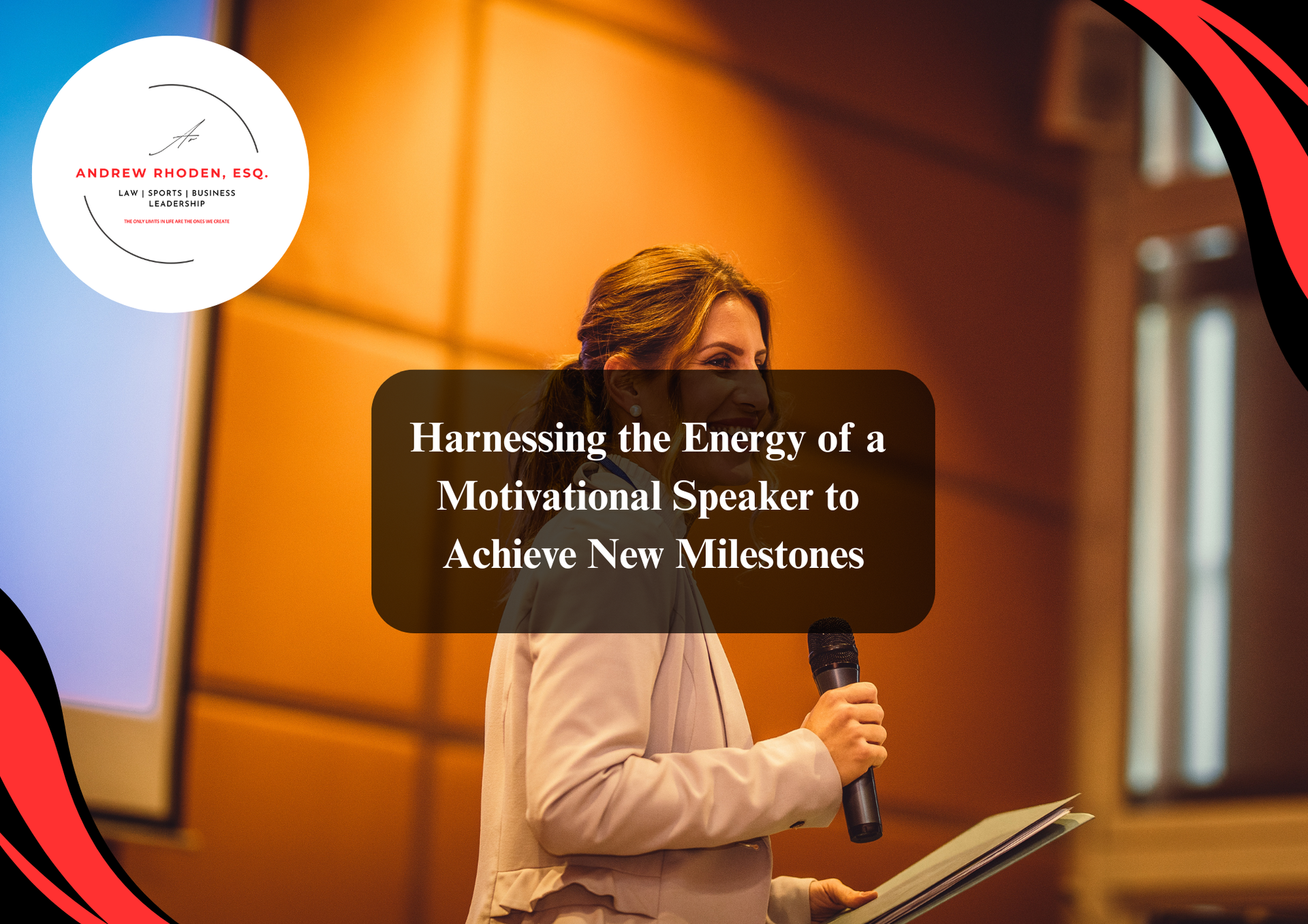 Best motivational speaker inspiring audiences at an event.