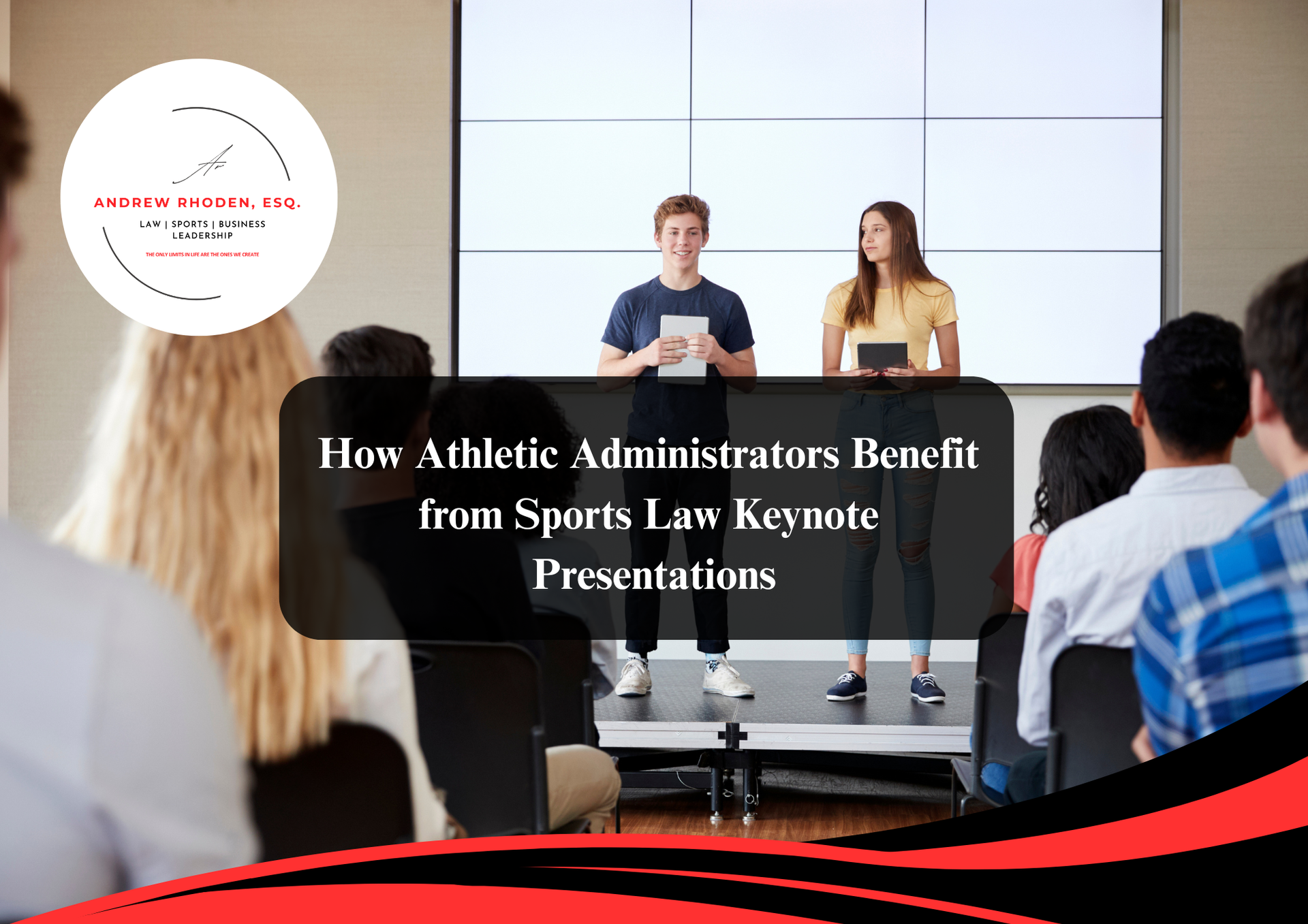 Keynote speaker presenting on stage