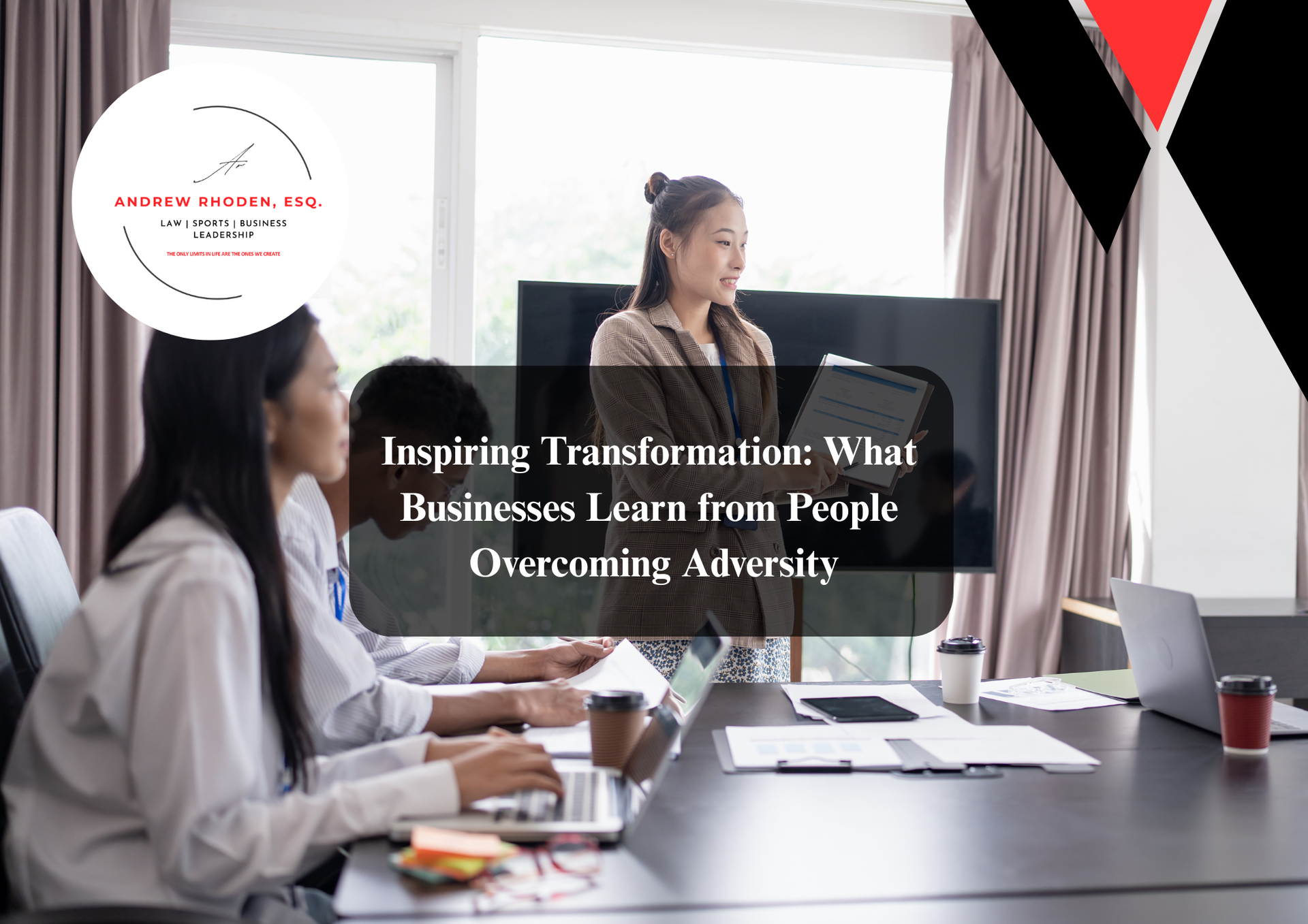 Motivational speaker delivering an inspiring keynote speech to a business audience.