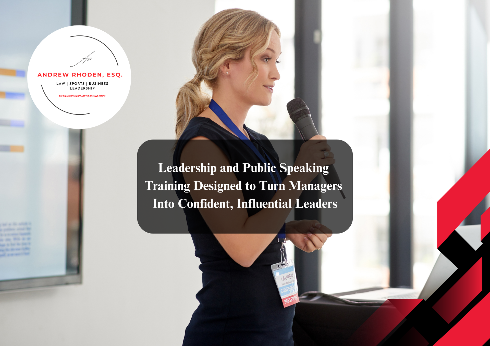 Leadership speaker delivering keynote presentation.