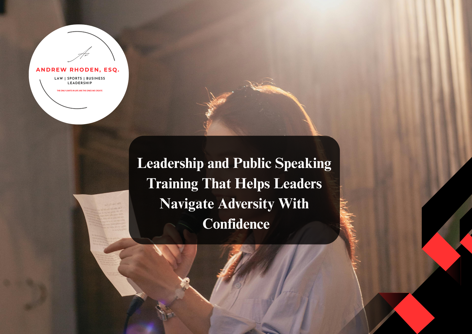 Motivational keynote speaker.