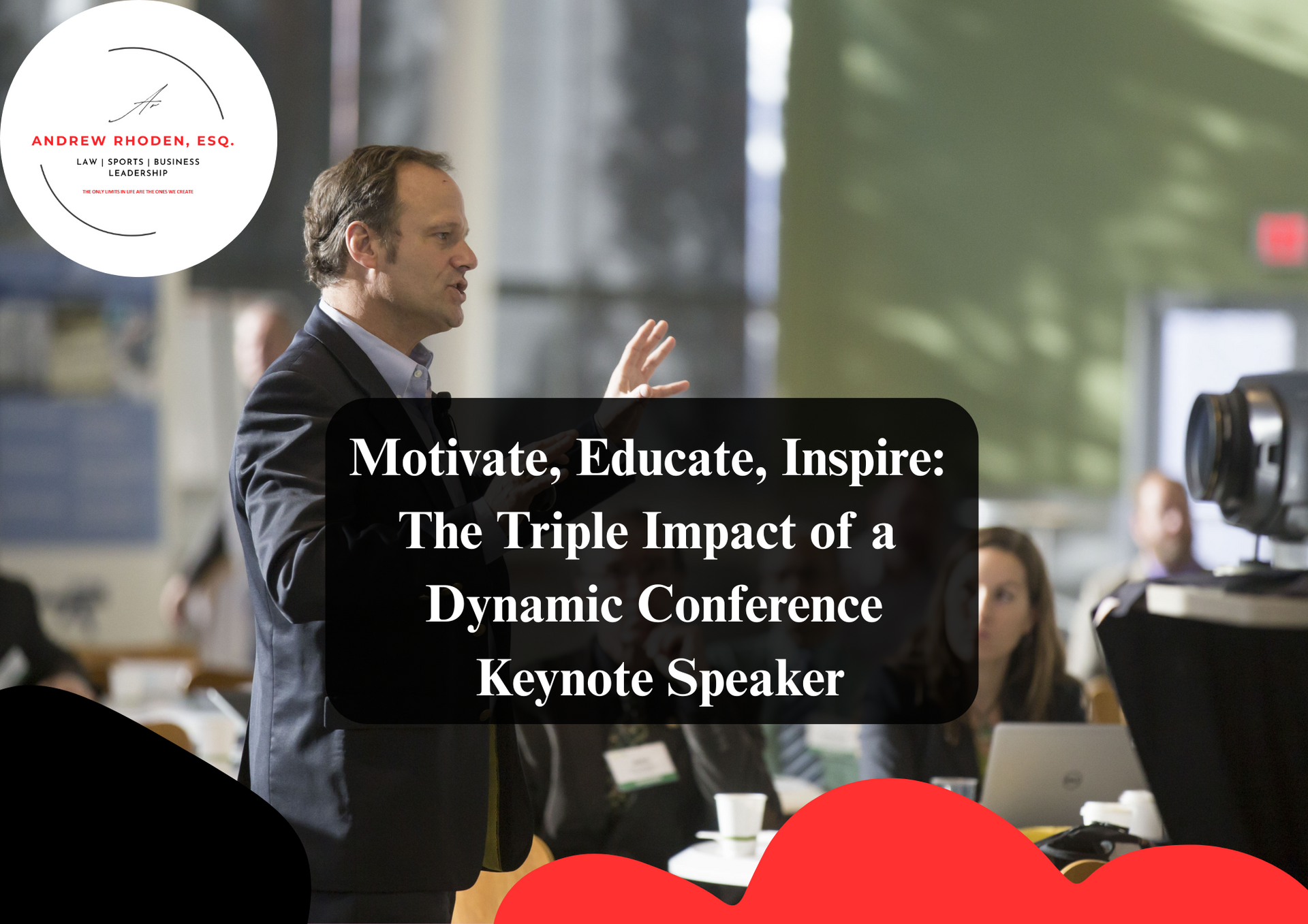 Conference keynote speaker delivering a powerful presentation.