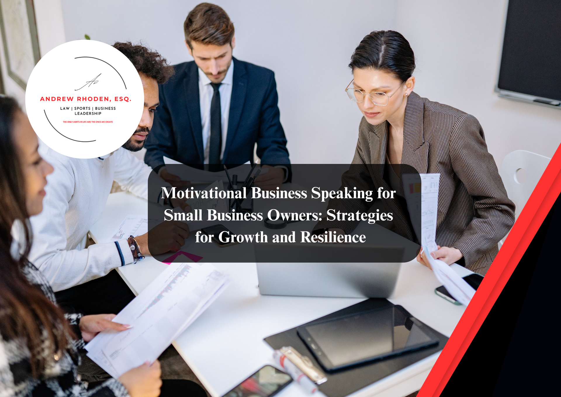 Motivational speaker delivering keynote at corporate event.