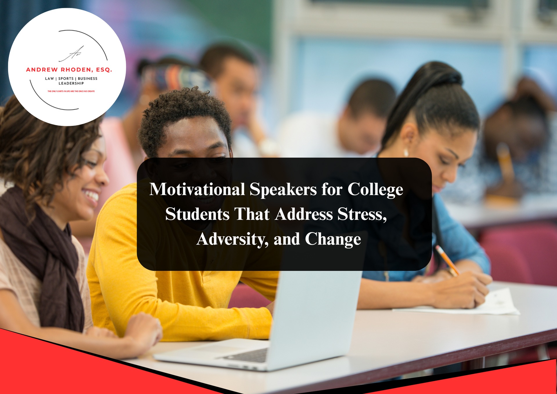 Motivational speakers inspiring college students at campus events.