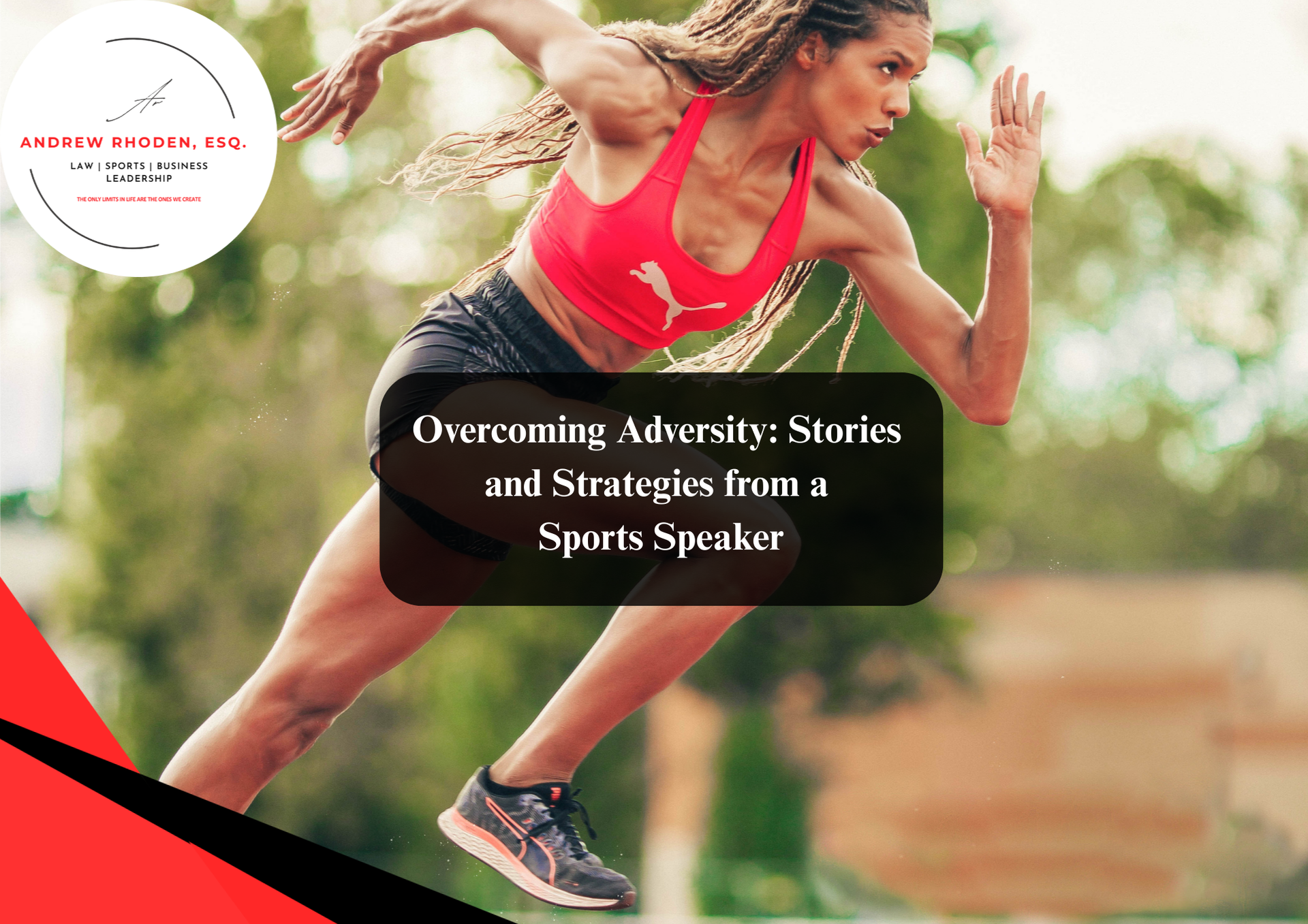 Athlete speakers sharing motivational stories at events.