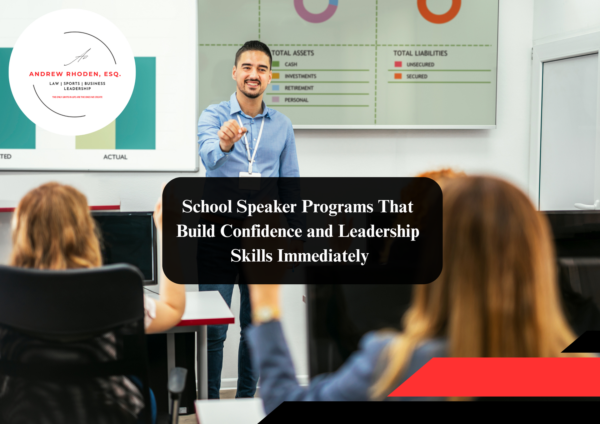 Motivational school speaker inspiring students