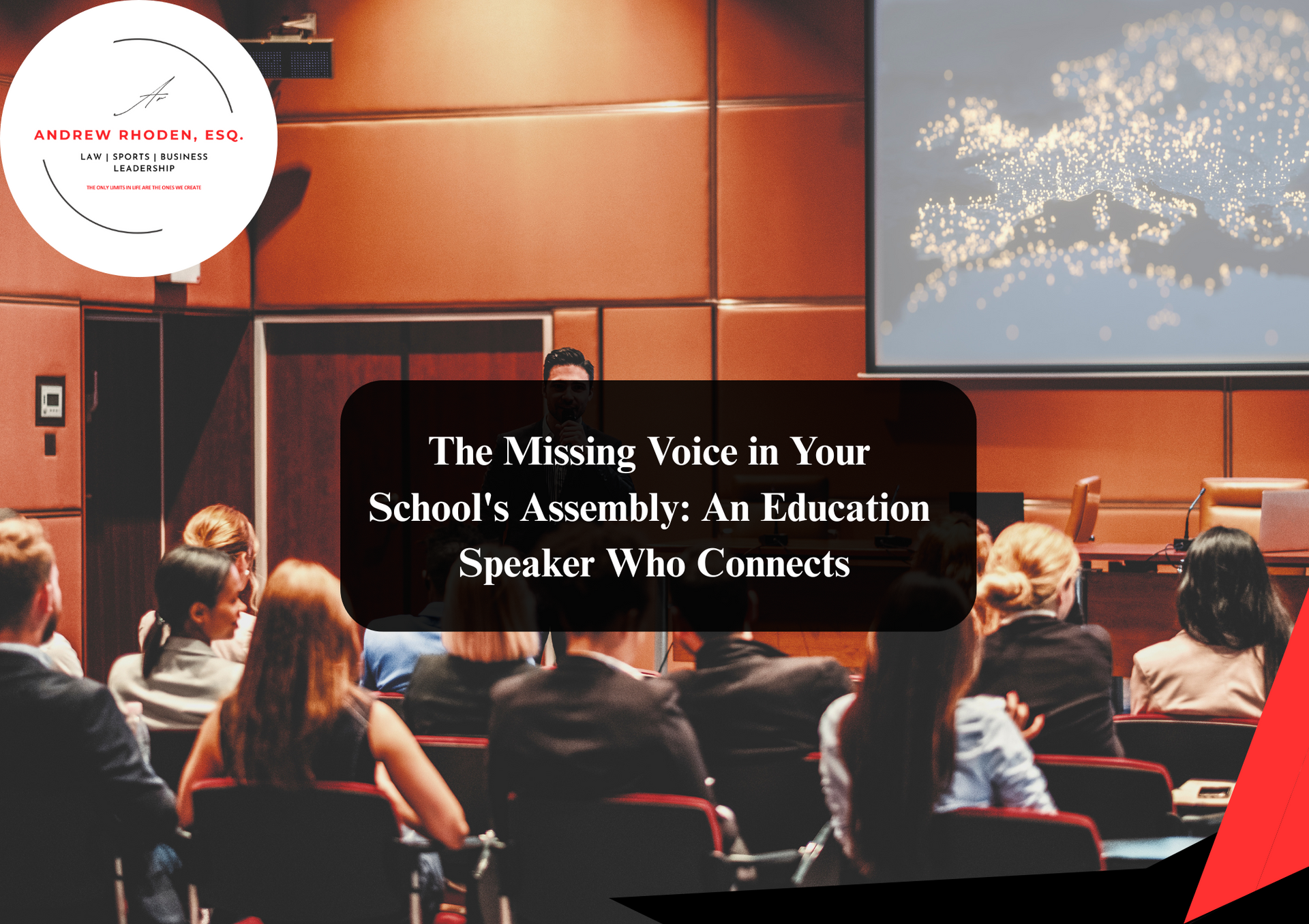 Education speakers presenting at a school event