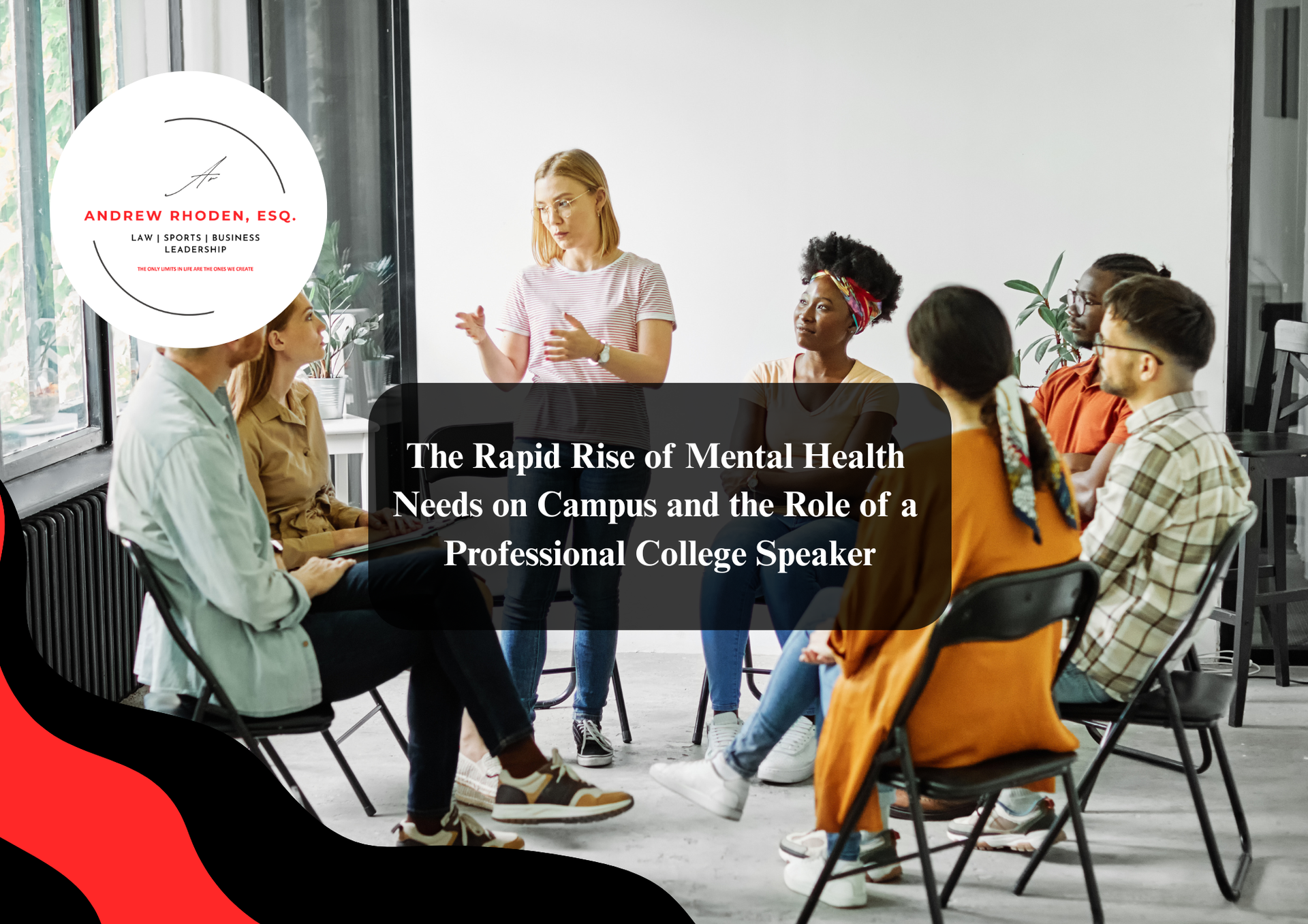 College speaker delivering a keynote to university students.