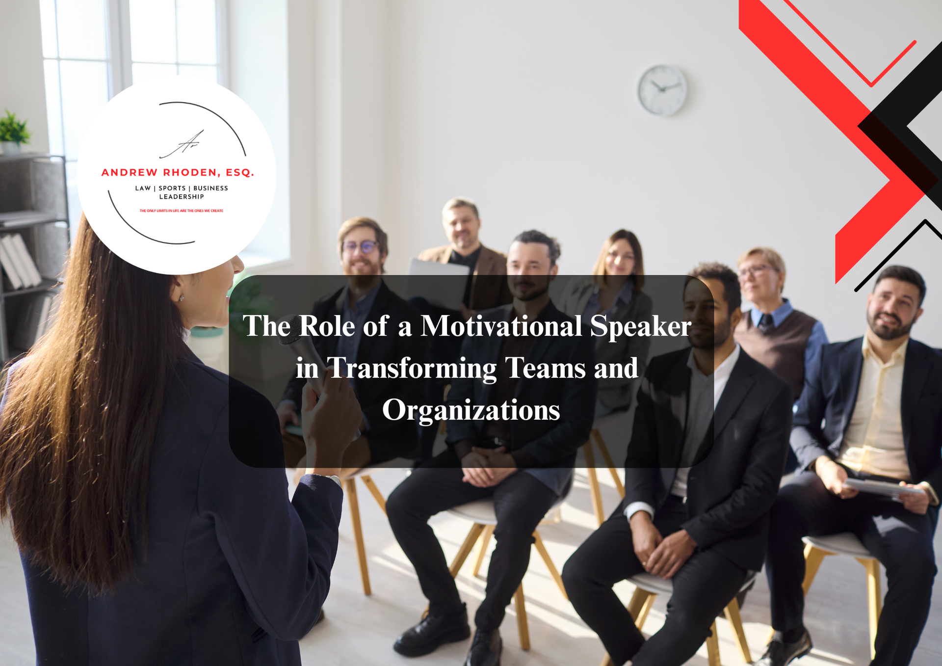 Professional motivational speaker inspiring audiences at live events.