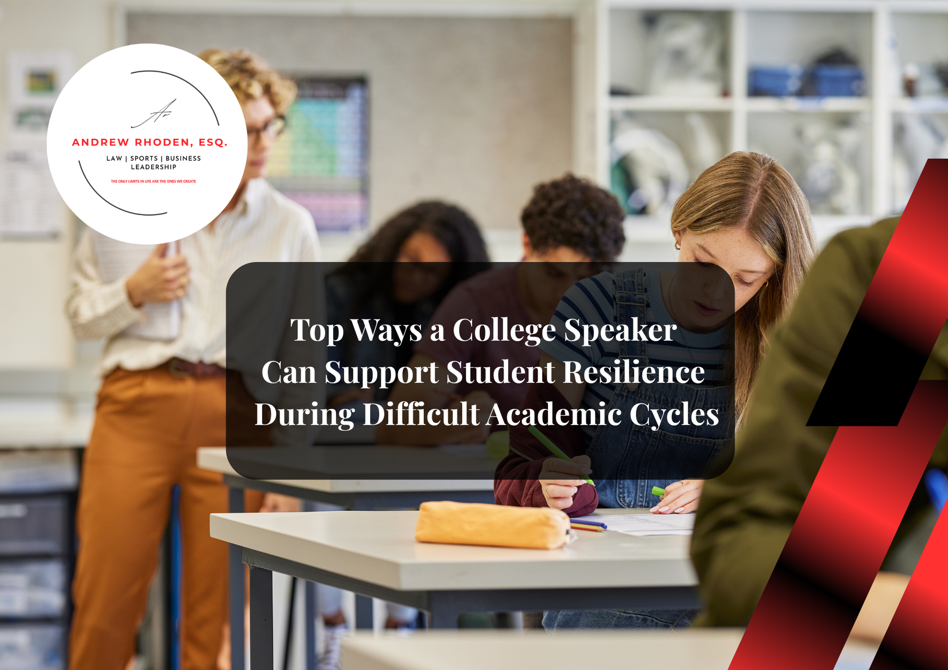 College audience listening to a guest speaker