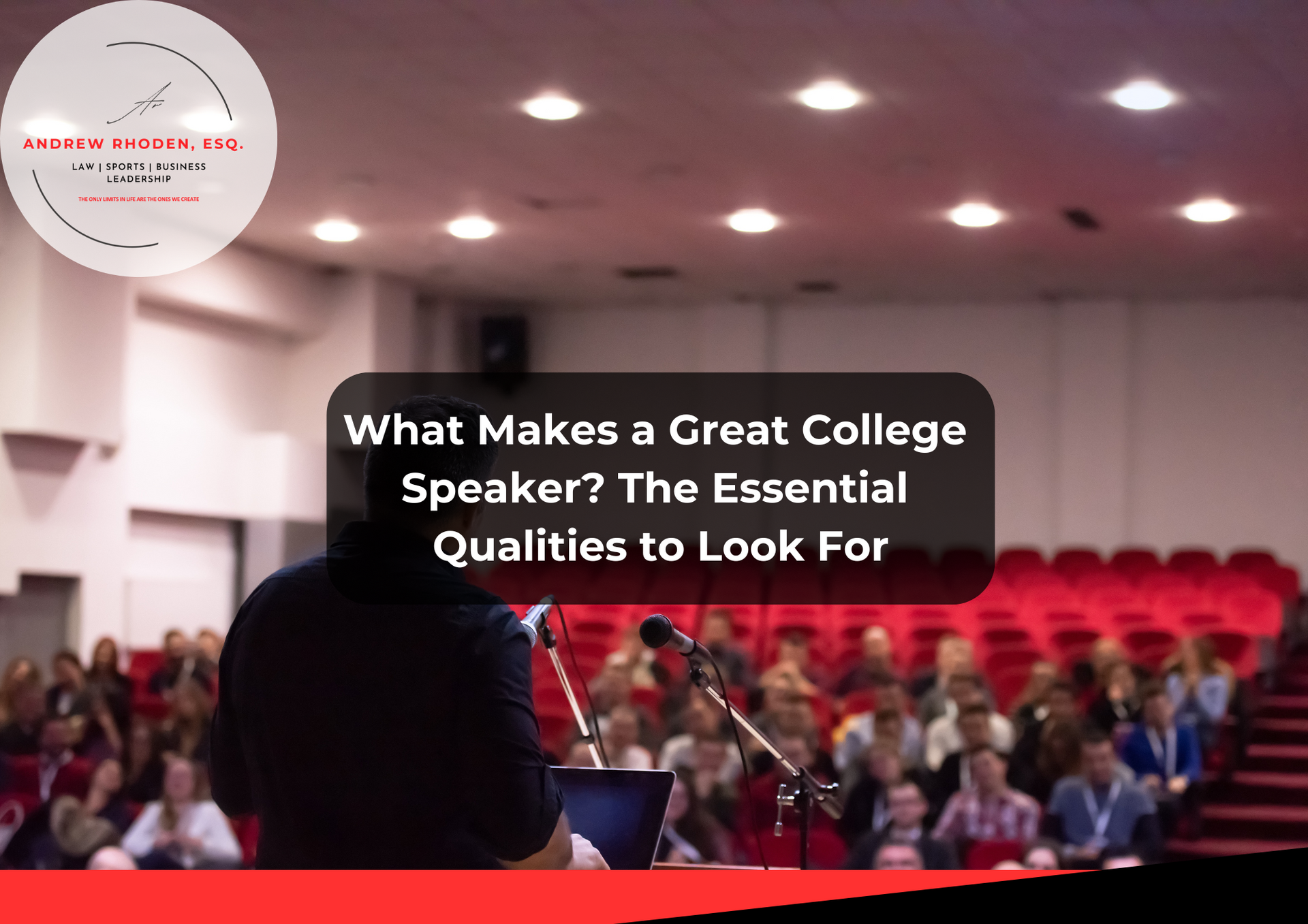 Motivational college speaker inspiring students on campus.