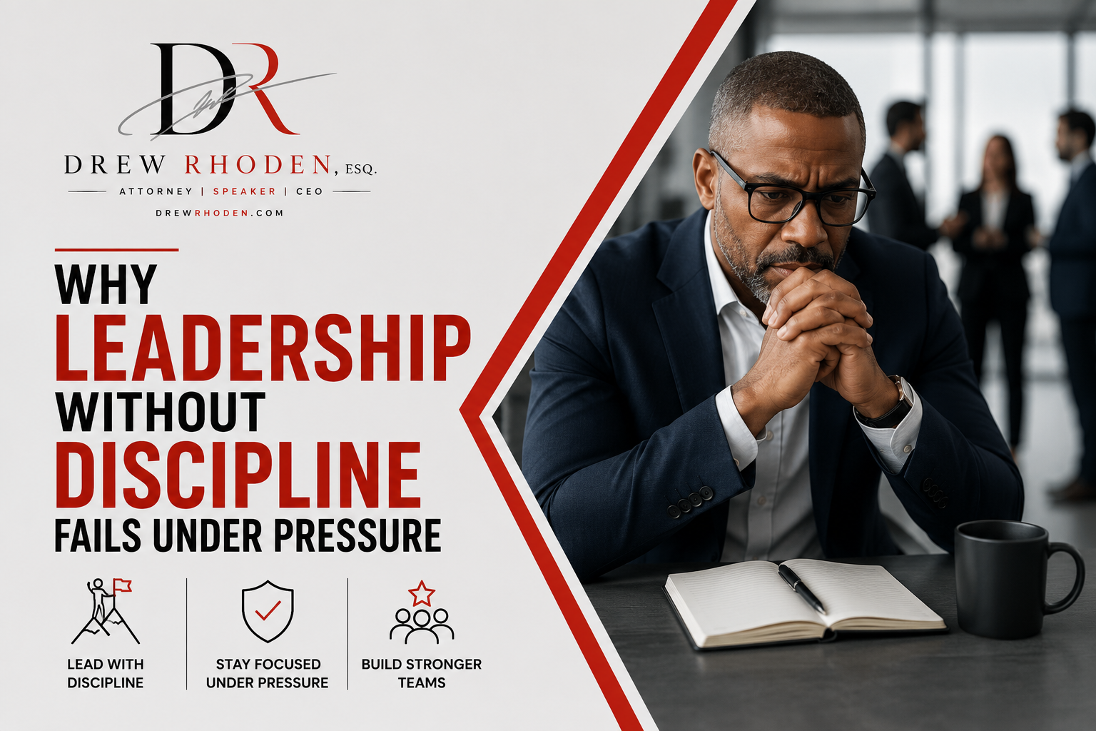 Leadership and discipline keynote presentation for business executives