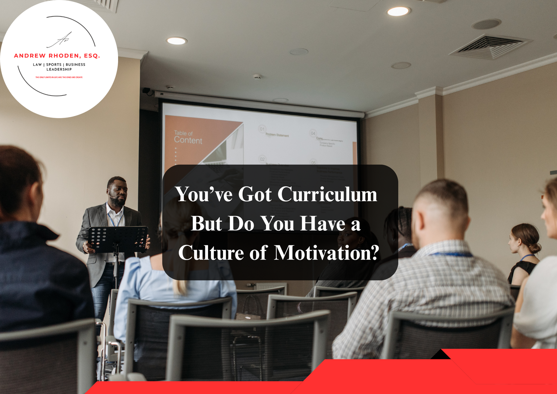 Education speaker presenting to teachers and school staff