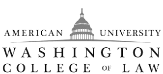 The logo for the american university washington college of law