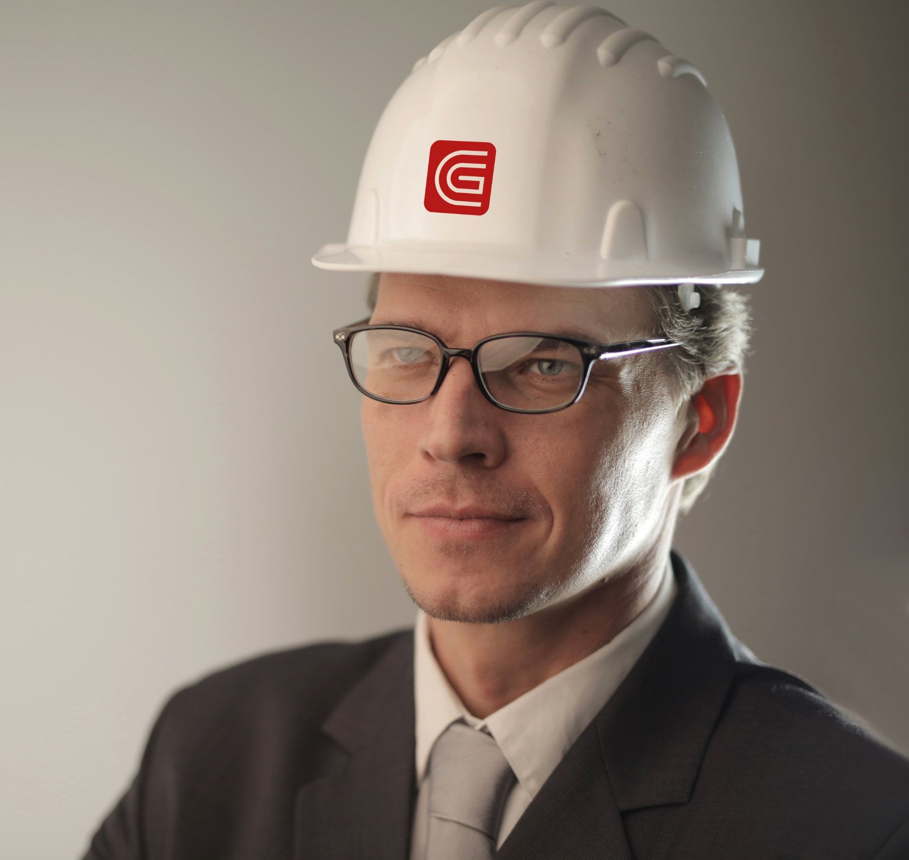 Cidon construction branding logo hard hat corporate