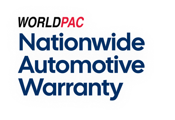 Car parts, including oil, belts, and bearings, grouped in front of a blue shield - Dibble's Auto Center