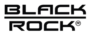 The black rock logo is on a white background.