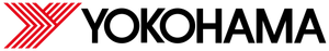 Yokohama logo with red zig-zag design and black text.
