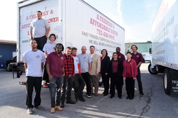 Group Of People With Truck Beside – Virginia Beach, VA – A Friendly & Affordable Mover