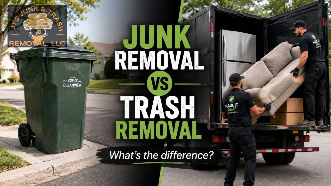 Junk Removal vs. Trash Removal: What Is the Difference