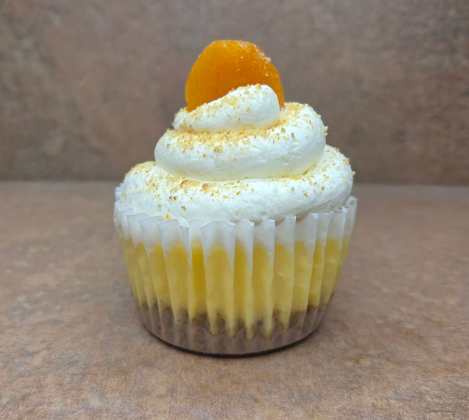 Chez Panise Apricot Cheesecake Cupcake