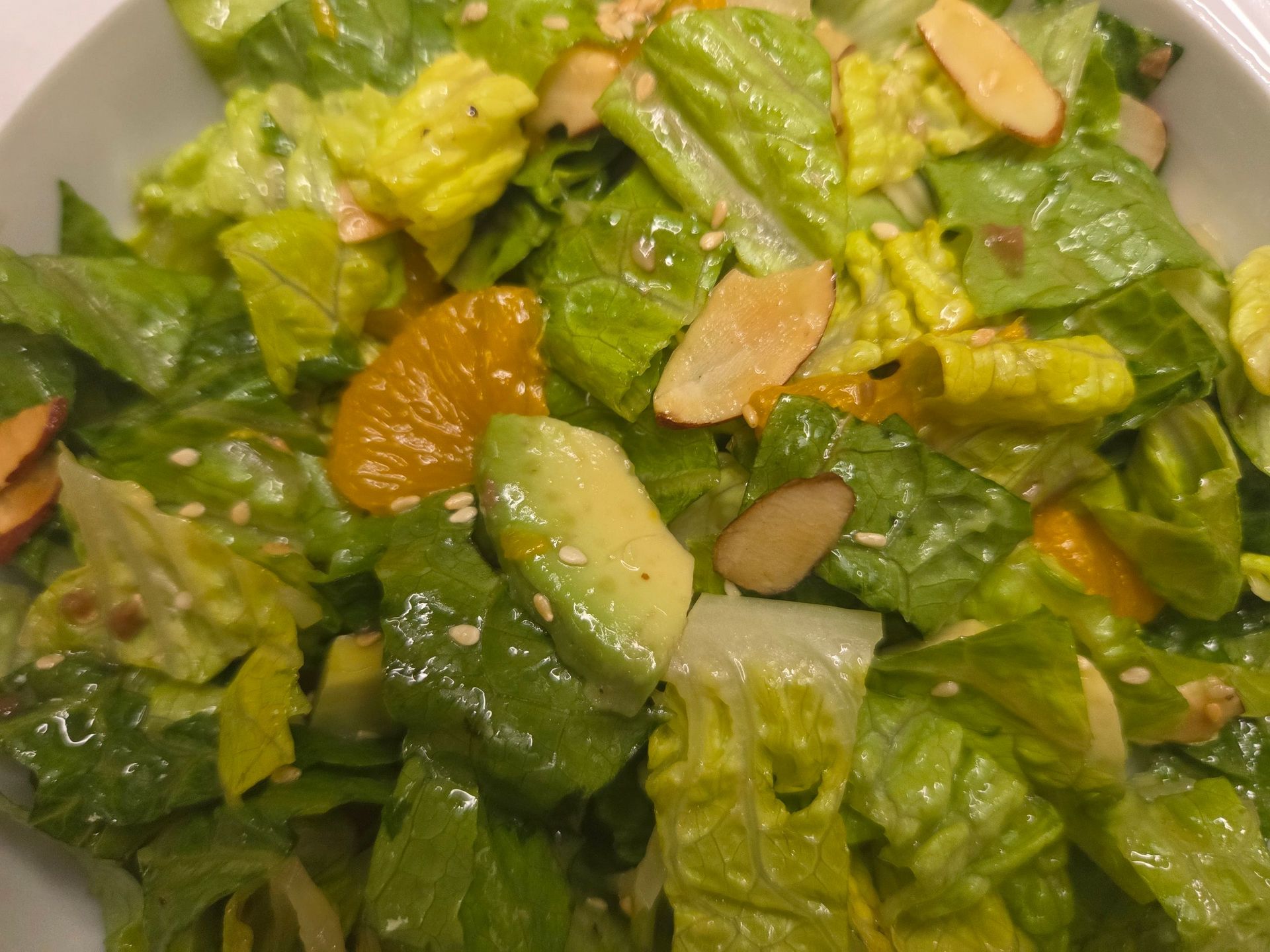 Chez Panise closeup of Asian Salad