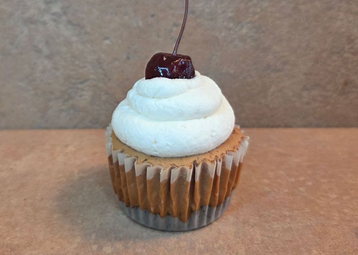 Chez Panise Black Forest Cherry Cupcake