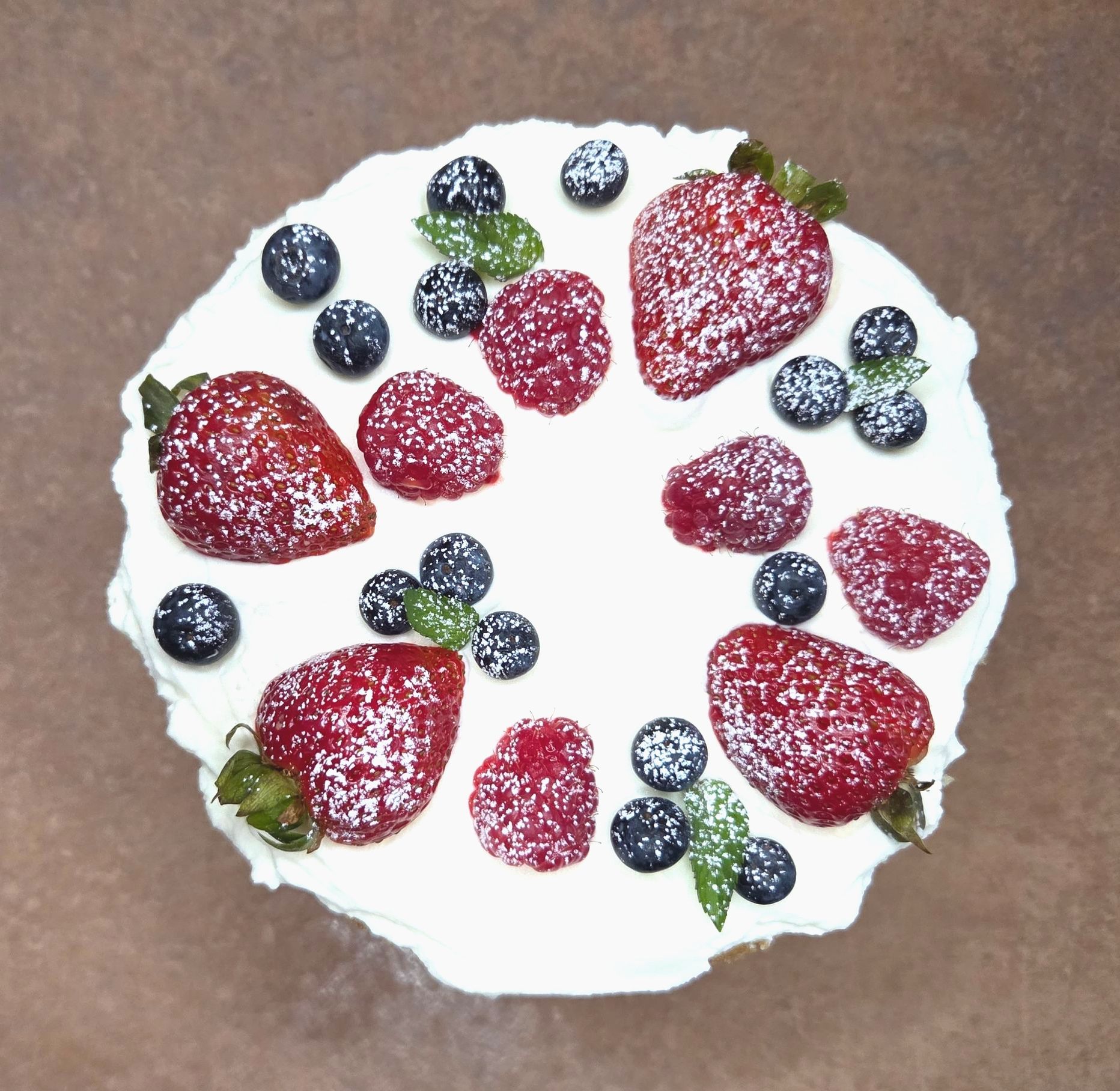 Chez Panise Chantilly Cake from above