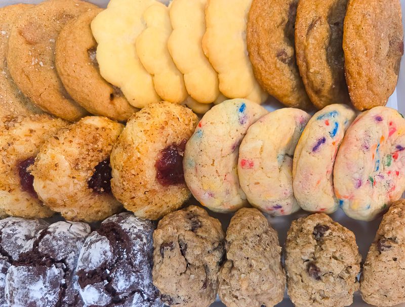 Chez Panise Closeup of Assorted Cookies