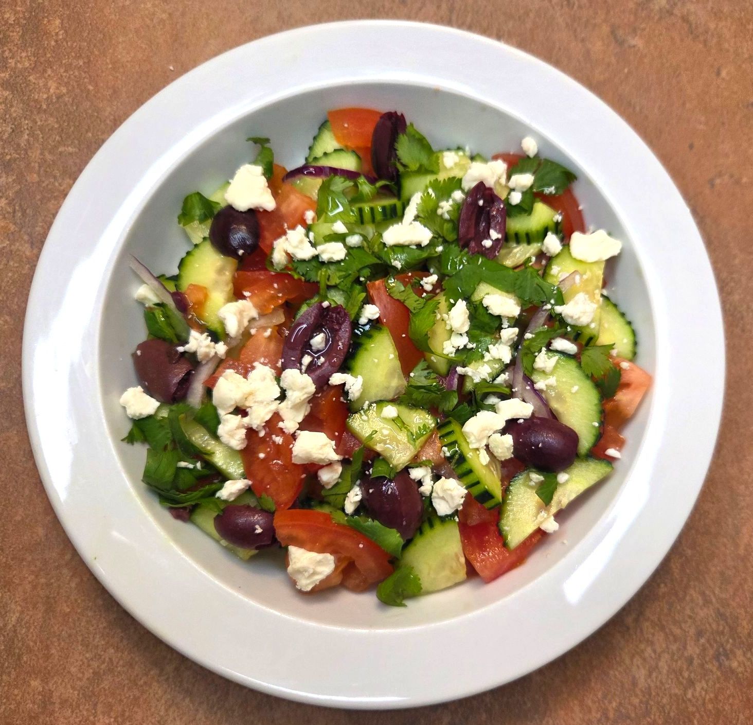 Chez Panise Greek Salad in a bowl