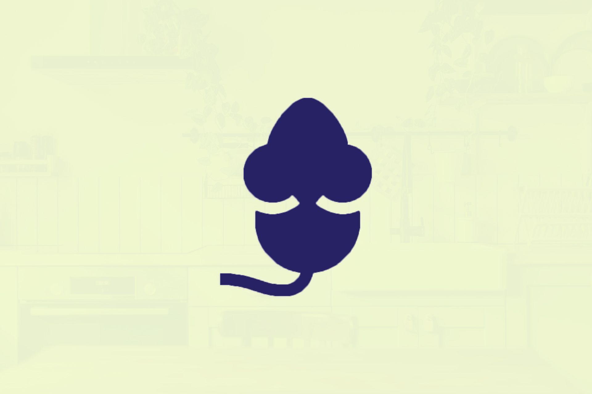 A White Mouse Icon On A Green Background In A Kitchen - Dayton, OH - APRPC
