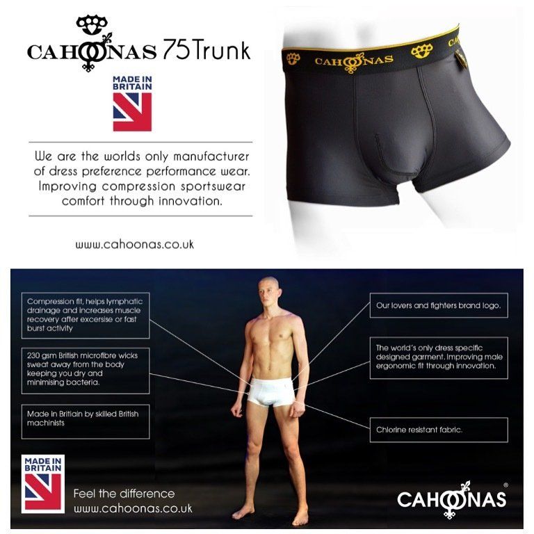 Luxury British manufactured underwear. With a patented design