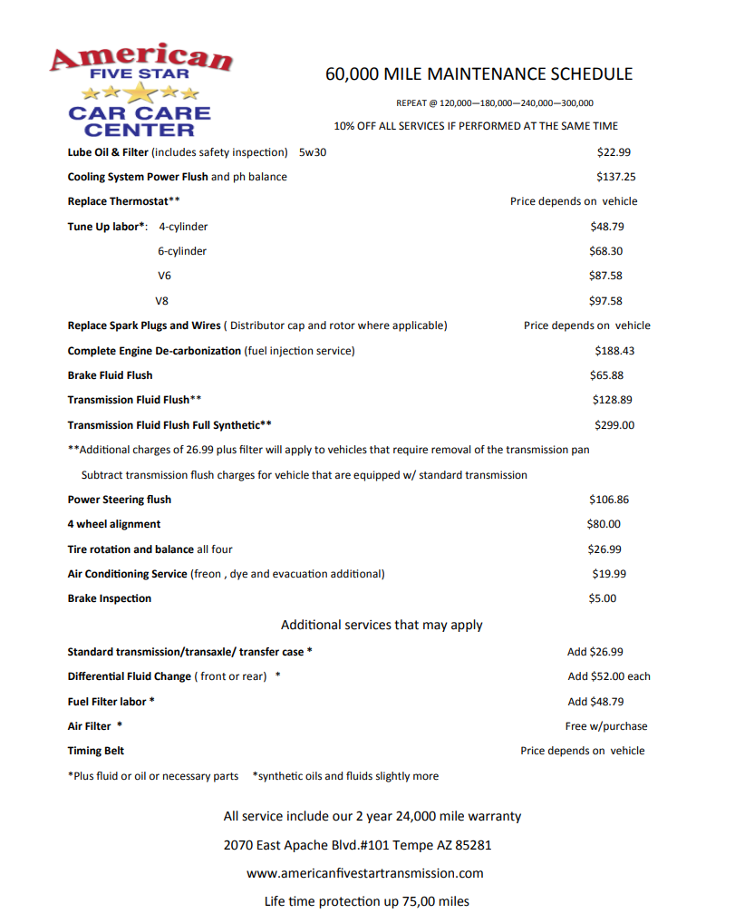 File Image | American Five Star Auto Repair & Transmission