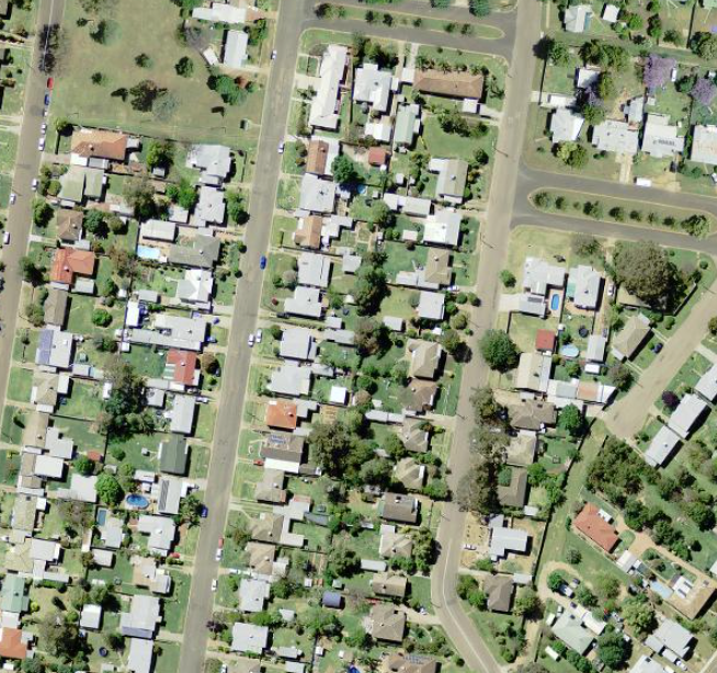 Ariel Picture of Residential Town— The Skeleton Key Locksmiths & Security in West Tamworth, NSW