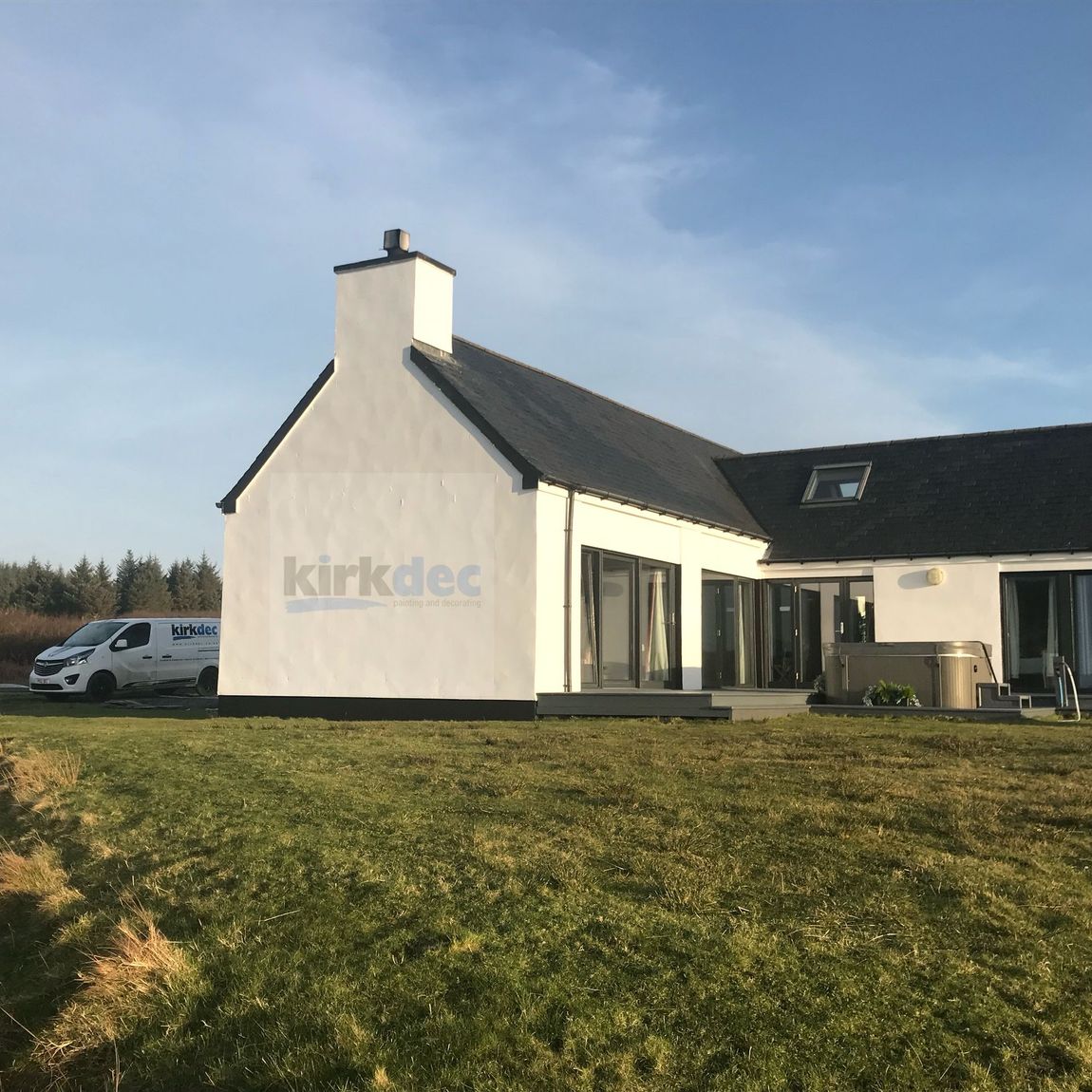 Exterior house painting and masonry coatings