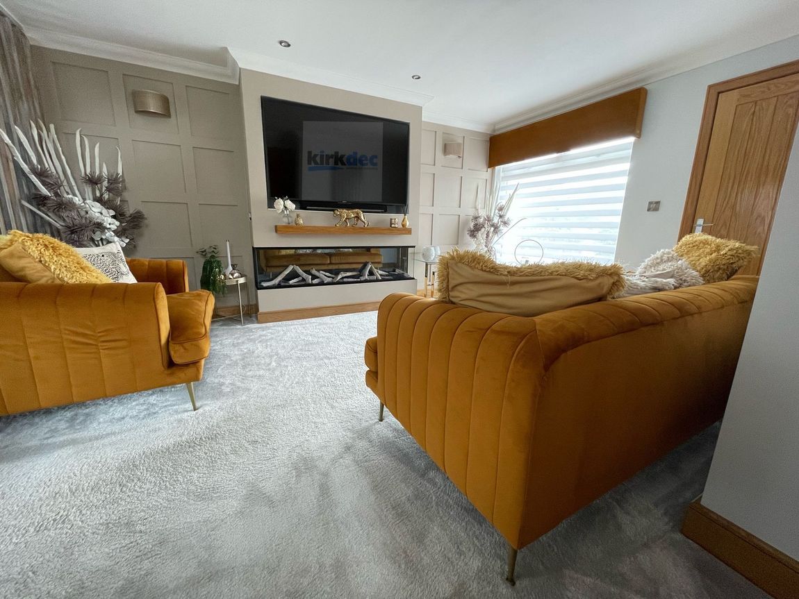 luxury decorated living room by trusted painters