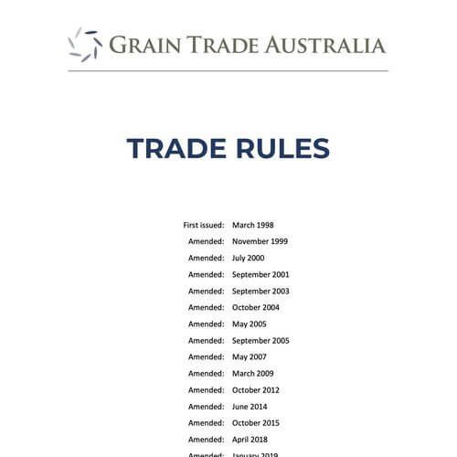 Grain Trade Australia trade rules