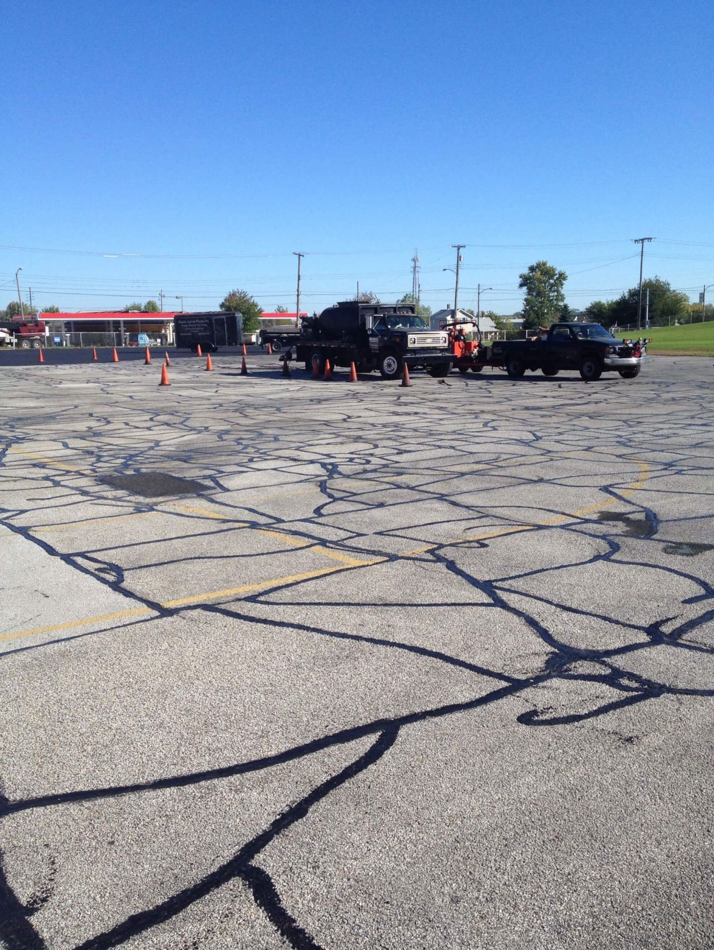 Vehicles In A Parking Lot — Schereville, IN — Ristich Asphalt Paving Inc