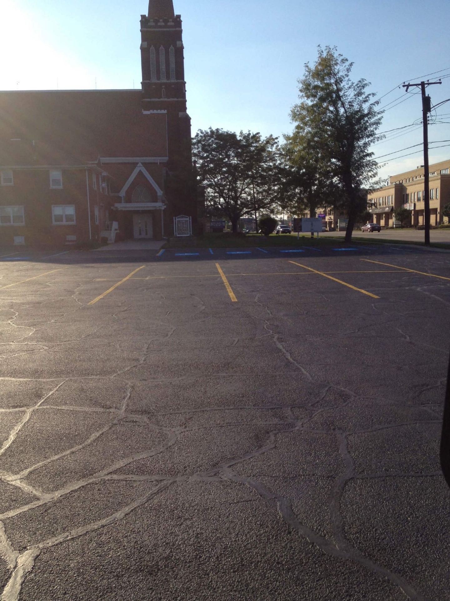 Commercial Home Exterior With Parking Lot — Schereville, IN — Ristich Asphalt Paving Inc