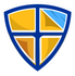 Gold and blue shield – symbol of hurricane impact window durability