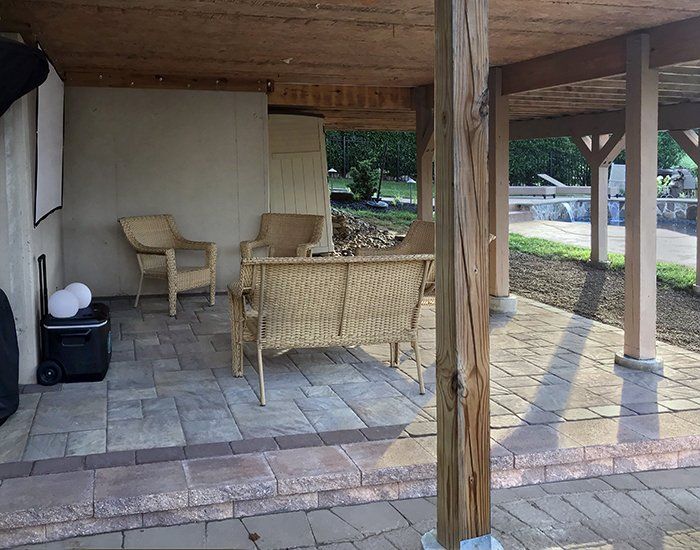 Patio Under Deck Patio - After