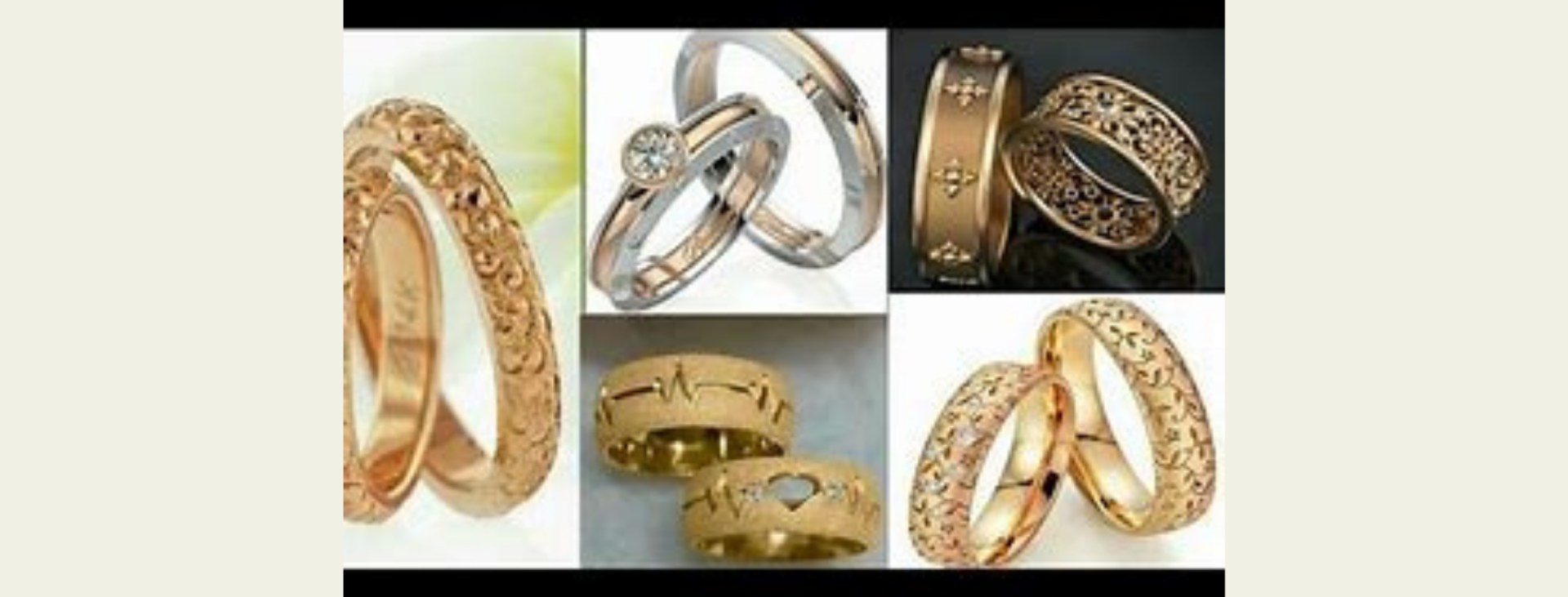 collection of wedding rings