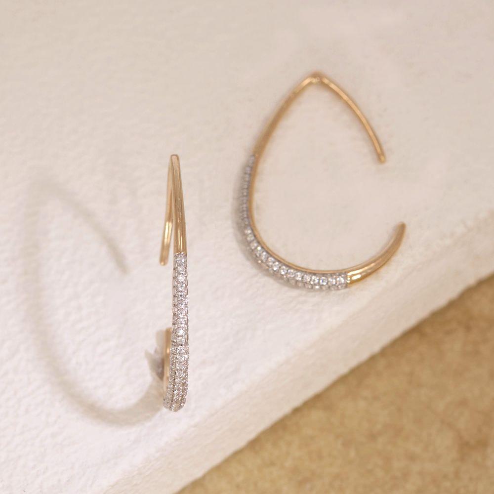 ella stein gold drop earrings