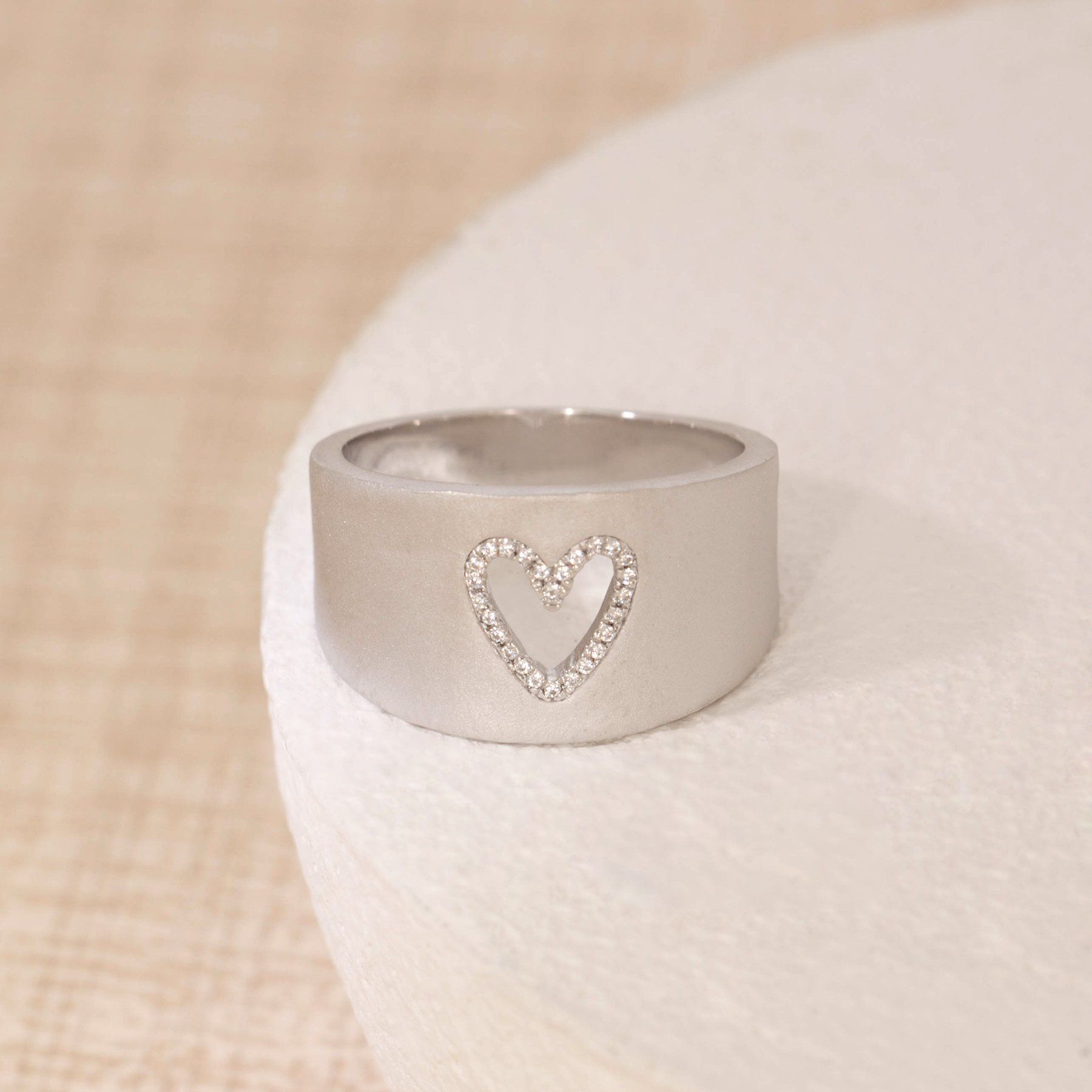 ella stein silver heart ring