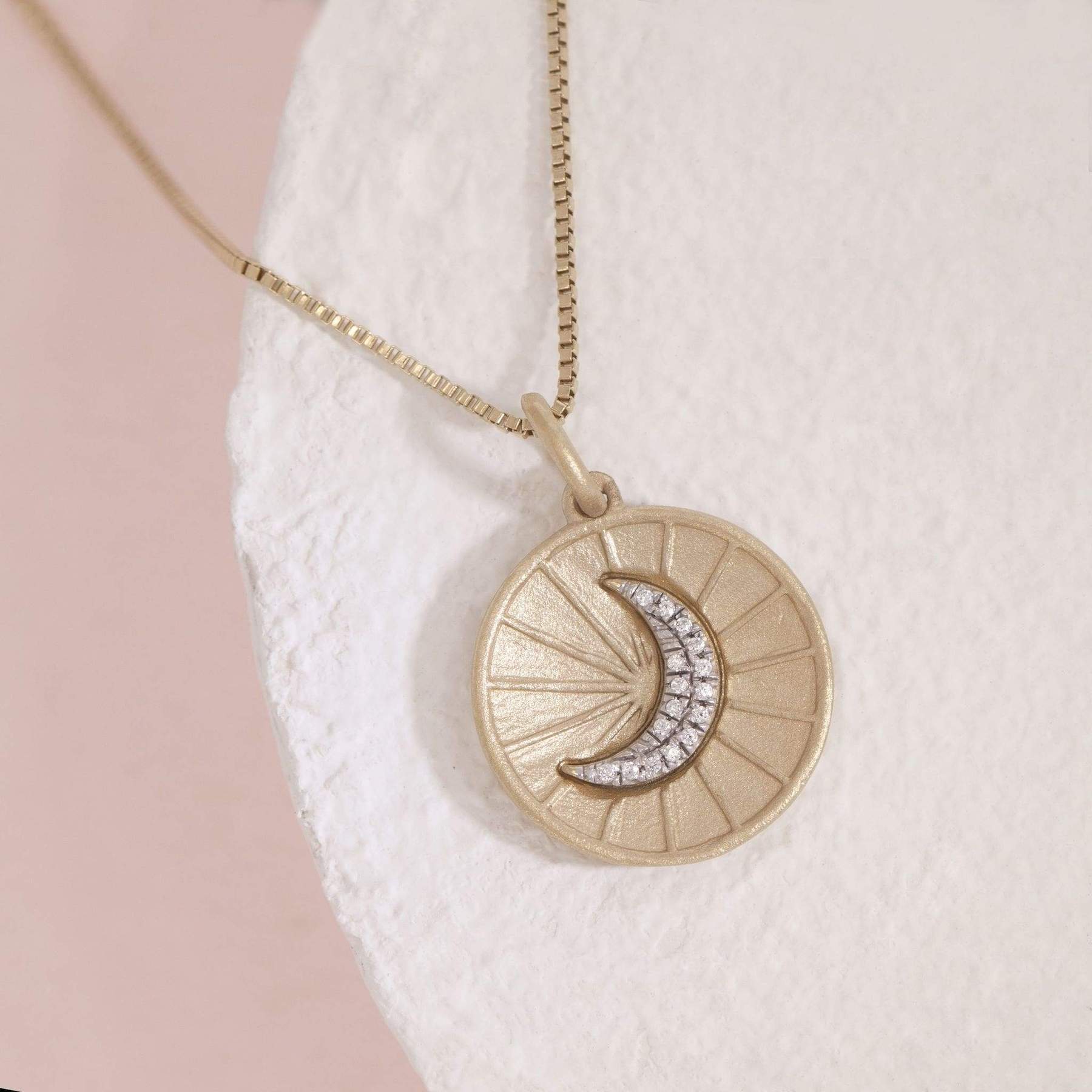 ella stein gold moon necklace