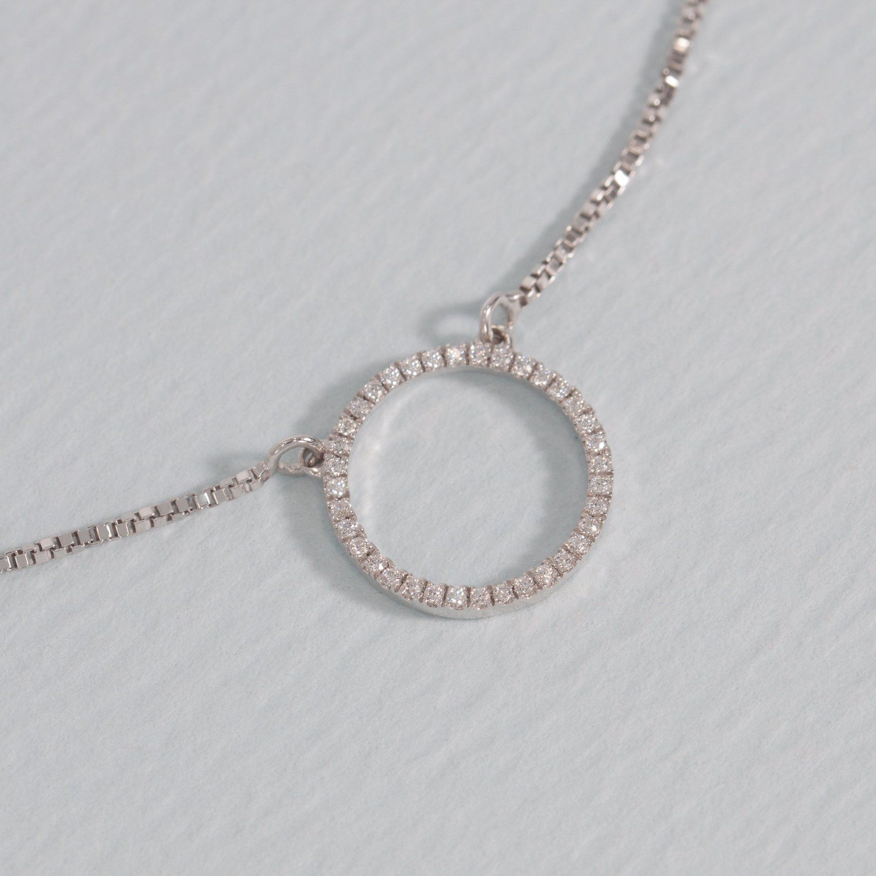 ella stein silver circle necklace