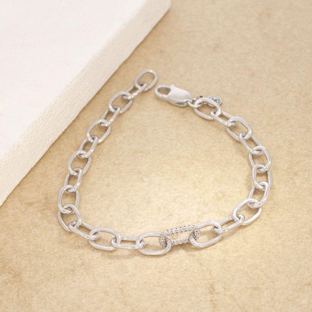 ella stein silver link bracelet